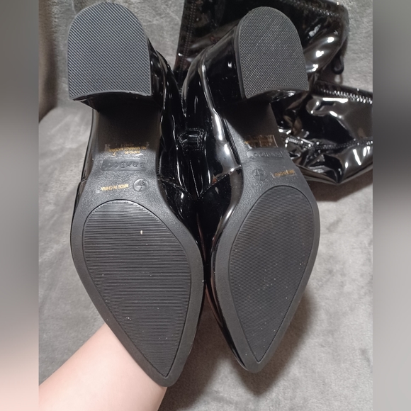 Bamboo block heel over the knee boot - Picture 6 of 10